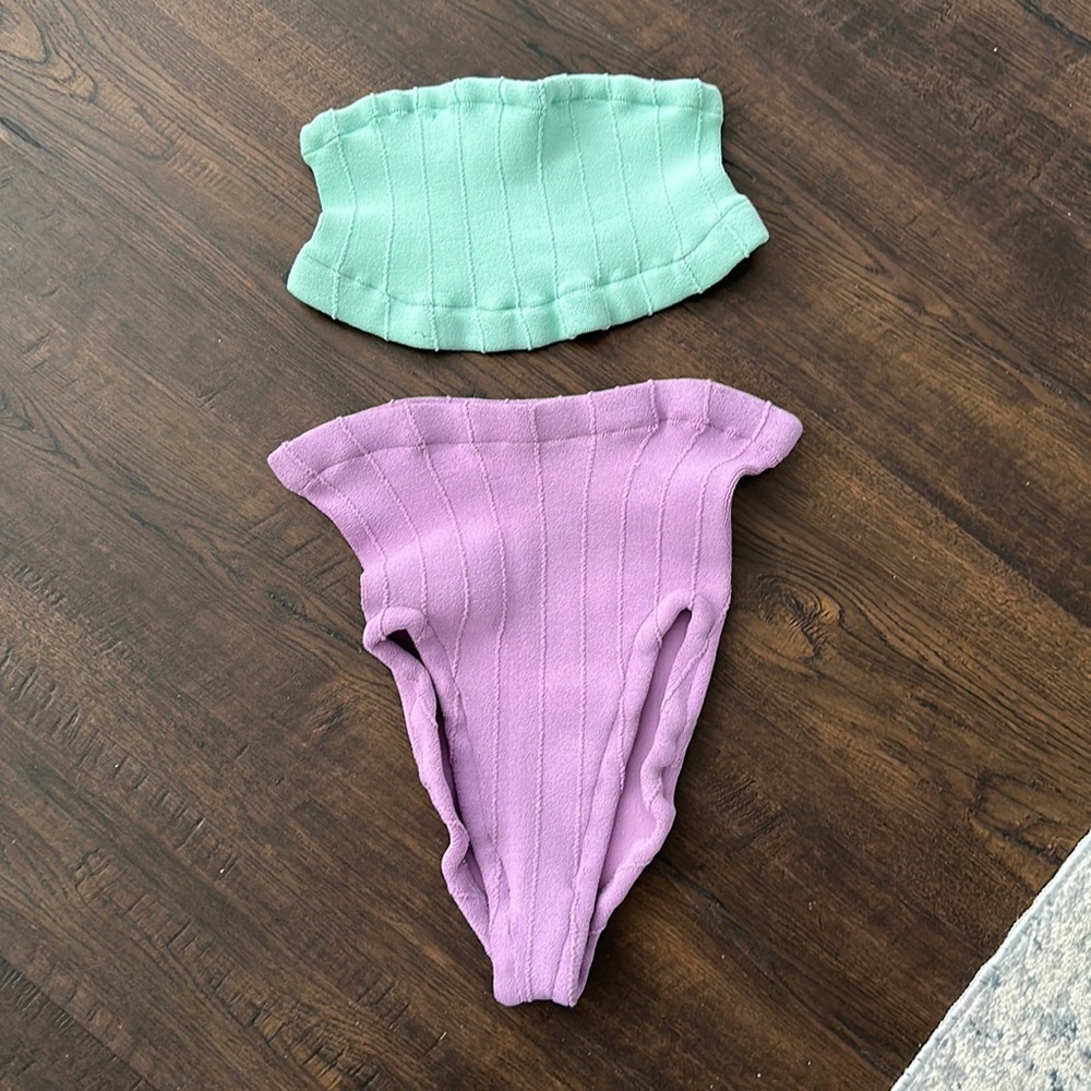 HUNZA G BANDEAU BIKINI SET